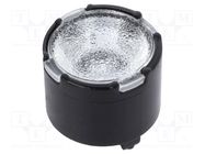 LED lens; round; plexiglass PMMA; transparent; 54÷88°; H: 7mm LEDIL