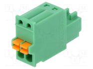 Pluggable terminal block; 2.5mm; ways: 2; straight; plug; female PHOENIX CONTACT