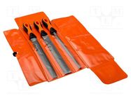 Kit: files; half planisher; metal; 250mm; Tipwidth: 10mm,25mm; bag 