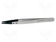 Tweezers; 130mm; Blade tip shape: rounded 