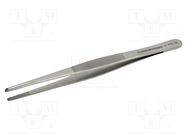 Tweezers; 135mm; Blade tip shape: rounded 