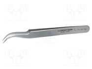 Tweezers; 115mm; Blades: curved,narrowed; Blade tip shape: sharp LINDSTRÖM