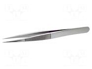 Tweezers; 110mm; Blade tip shape: sharp; non-magnetic LINDSTRÖM