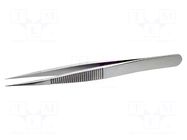 Tweezers; 110mm; Blade tip shape: sharp; non-magnetic LINDSTRÖM