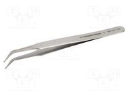 Tweezers; 115mm; Blades: curved; SMD 