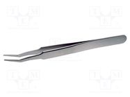 Tweezers; 120mm; Blades: curved; SMD 