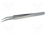 Tweezers; 120mm; Blades: curved; SMD 