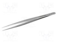 Tweezers; 140mm; Blade tip shape: sharp 