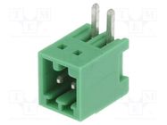 Pluggable terminal block; 2.5mm; ways: 2; angled 90°; socket; male PHOENIX CONTACT