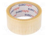 Packing tapes; L: 60m; Width: 48mm; synthetic caoutchouc EUROTAPE