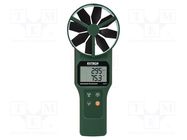 Thermoanemometer; LCD; (4000); Vel.measur.resol: 0.01m/s EXTECH