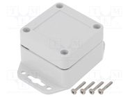 Enclosure: multipurpose; X: 60mm; Y: 60mm; Z: 40mm; ZP; ABS; gasket KRADEX