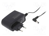 Power supply: switching; mains,plug; 12VDC; 1.25A; 15W; Plug: EU MOSO