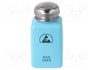 Dosing bottles; 200ml; ESD; blue; Features: built-in pump STATICTEC