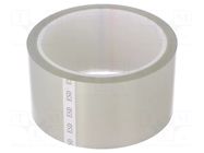 Tape: packaging; ESD; L: 33m; W: 50mm; Thk: 50um; colourless; <1GΩ STATICTEC