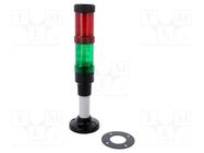 Signaller: signalling column; LED; red/green; 24VDC; 24VAC; IP66 AUER SIGNAL