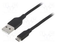 Cable-adapter; 450mm; USB; male,USB A 