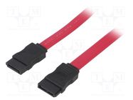 Cable: SATA; SATA female,both sides; 0.5m AKYGA