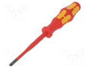 Screwdriver; insulated,slim; PlusMinus cross PZ-type; SL/PZ1 WERA