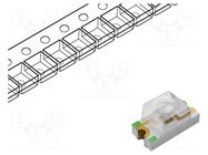 LED; SMD; 1206; yellow green; 19÷29mcd; 3x1.5x1.5mm; 60°; 2÷2.4V 