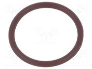 O-ring gasket; FPM; Thk: 1.5mm; Øint: 15mm; brown; -20÷200°C 