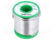 Tin; lead free; Sn99,3Cu0,7; 4mm; 1000g; reel; 227°C; 3%; Flux: SW32 