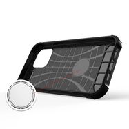 Hybrid Armor Case Tough Rugged Cover for iPhone 13 Pro Max black, Hurtel