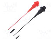 Measuring tip; 10A; 1kV; red and black; Socket size: 4mm CLIFF