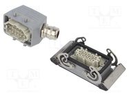 Connector: HDC; male + female; plug + socket,complete set; HE WEIDMÜLLER