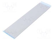 Tape: heat transfer; W: 50mm; L: 0.2m; Thk: 2mm; 1W/mK; silicone 