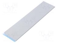 Tape: heat transfer; W: 50mm; L: 0.2m; Thk: 3mm; 1W/mK; silicone 