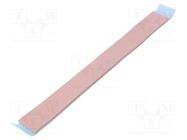 Tape: heat transfer; W: 20mm; L: 0.2m; Thk: 3mm; 6W/mK; silicone 