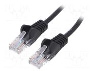 Patch cord; RJ45 plug,both sides; U/UTP; 6; stranded; CCA; 3m; PVC GOOBAY