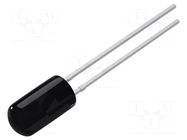 Phototransistor; 3mm; λp max: 940nm; 30V; Lens: black; Front: convex Token