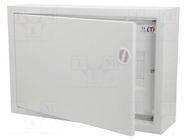 Enclosure: for modular components; IP30; light grey; steel; IK08 ETI POLAM