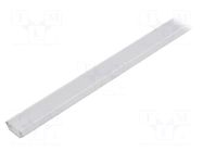 Profiles for LED modules; white; white; L: 1m; aluminium; angular FIX&FASTEN