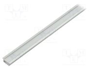 Profiles for LED modules; white; natural; L: 1m; aluminium 