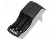 Charger: for rechargeable batteries; Ni-MH; Size: AA,AAA,R3,R6 VARTA