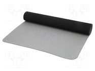 Bench mat; ESD; L: 1.2m; W: 0.6m; Thk: 2mm; grey (bright) STATICTEC