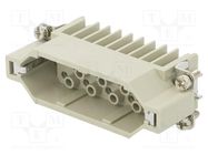 Connector: HDC; contact insert; male; DD; PIN: 25; 25+PE; size D16A DEGSON ELECTRONICS