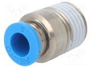 Push-in fitting; straight; -0.95÷6bar; Gasket: NBR caoutchouc; QS 