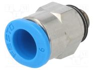 Push-in fitting; straight; -0.95÷6bar; Gasket: NBR caoutchouc FESTO