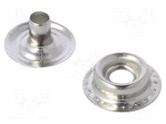 Male press stud; ESD; 10pcs; Application: designed for ESD mats STATICTEC