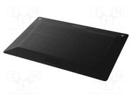 Mat: floor; anti fatigue; ESD; black; L: 0.9m; W: 0.6m; Thk: 17mm STATICTEC