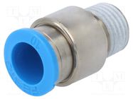 Push-in fitting; straight; -0.95÷6bar; Gasket: NBR caoutchouc; QS 