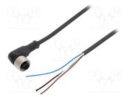 Connection lead; M12; PIN: 4; angled; 10m; plug; 250VAC; 4A; XZCP TELEMECANIQUE SENSORS