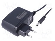 Power supply: switching; mains,plug; 12VDC; 1.25A; 15W; Plug: EU MOSO