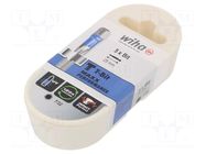 Screwdriver bit; hex key; HEX 7/32"; Socket size-inch: 1/4"; T WIHA