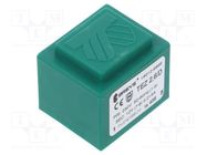 Transformer: encapsulated; 2.6VA; 230VAC; 12V; 217mA; PCB; IP00 BREVE TUFVASSONS