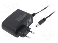 Power supply: switching; mains,plug-in; 12VDC; 1.25A; 15W; Plug: EU MOSO